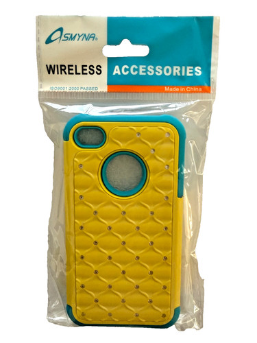 Apple iphone yellow blue - apple, 4